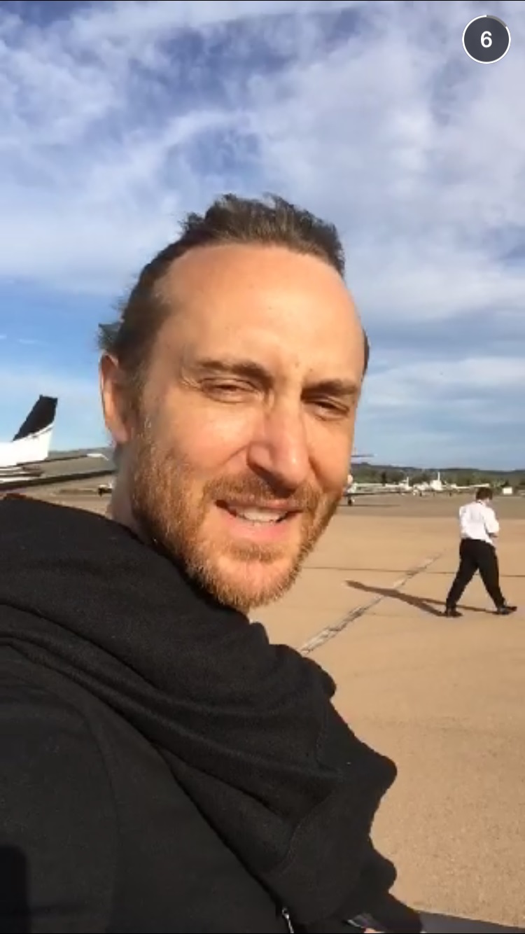 celebrity snapchats: David Guetta