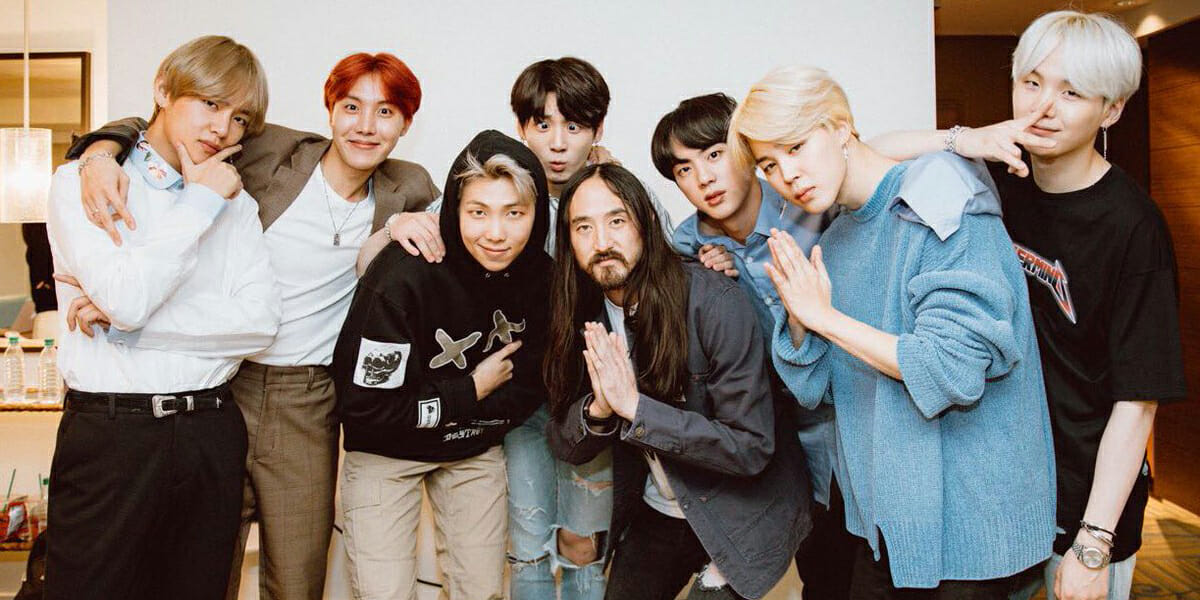 BTS and Steve Aoki