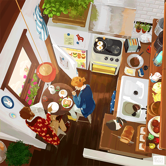 "Breakfast sorcery: the only superpower I want to have."