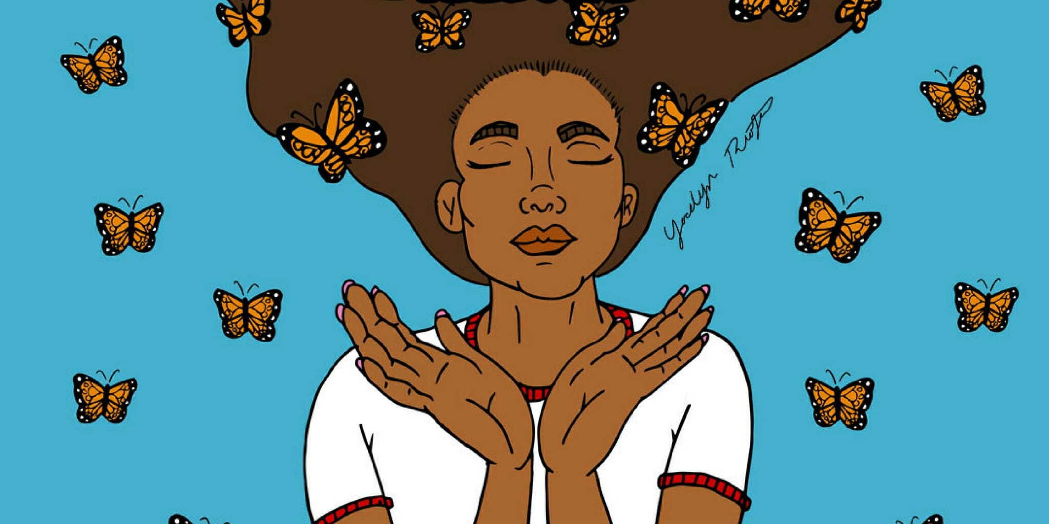 An illustration by Yocelyn Riojas titled 'My Dreams Are Not Illegal'