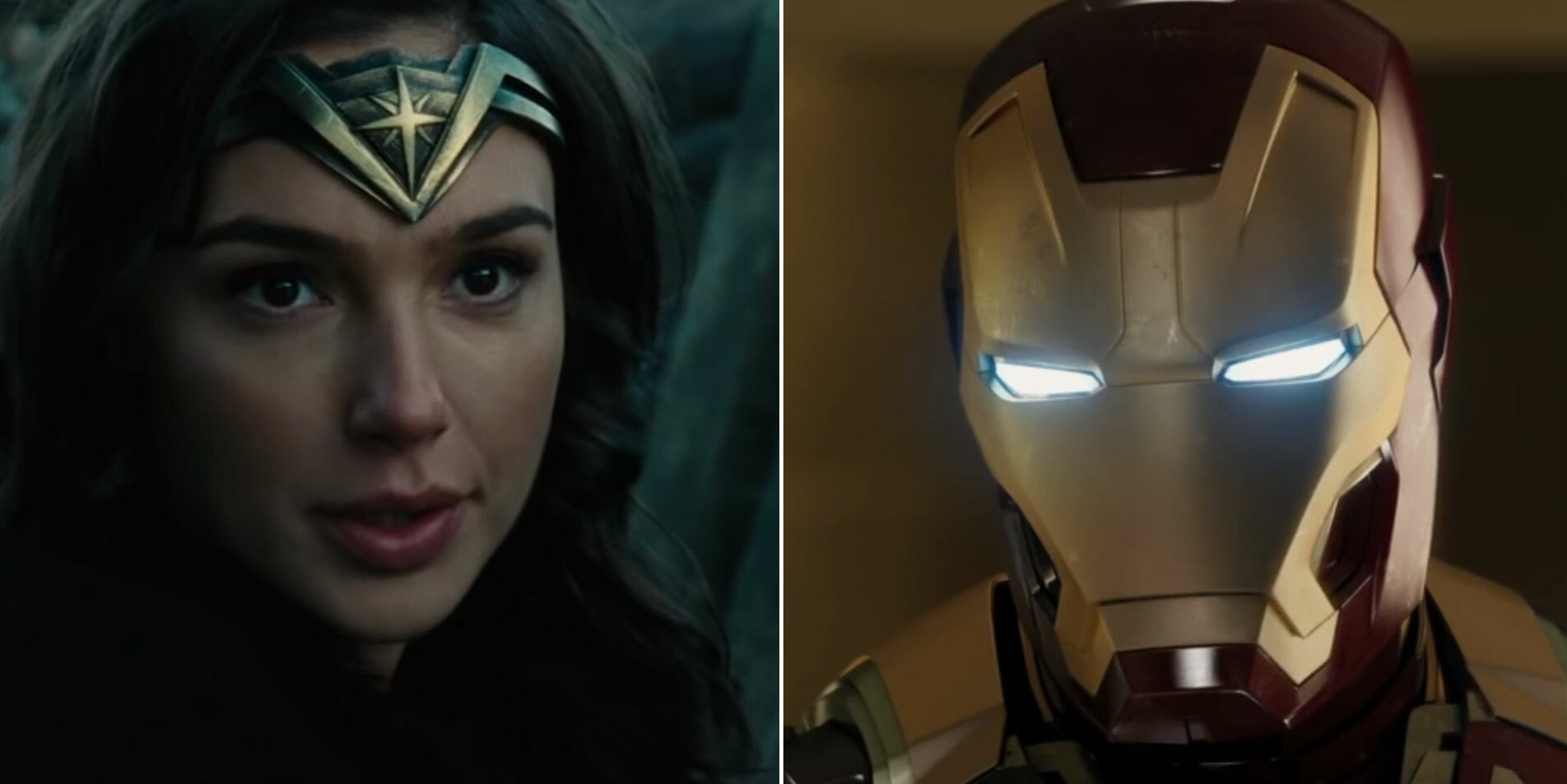 marvel vs dc : wonder woman and iron man