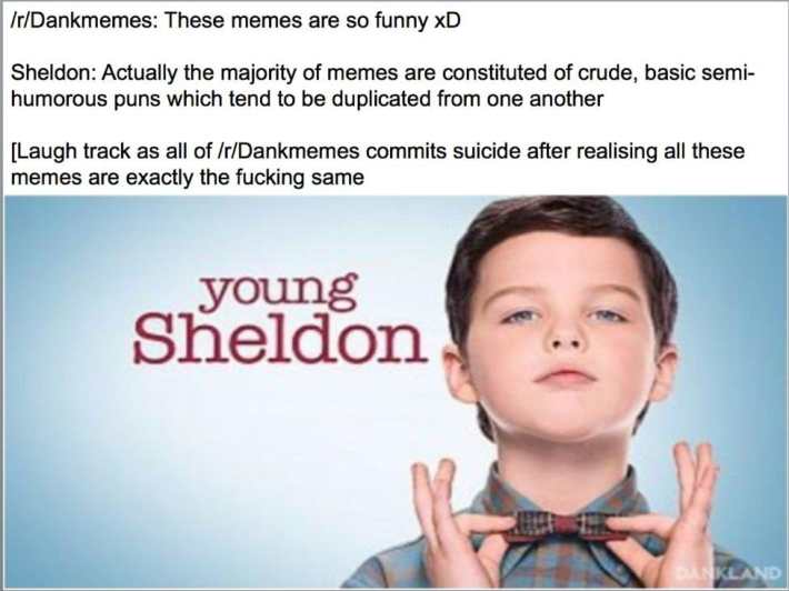 young sheldon dankmemes meta meme