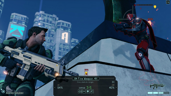 This outflanked ADVENT officer is about to have a very bad day.