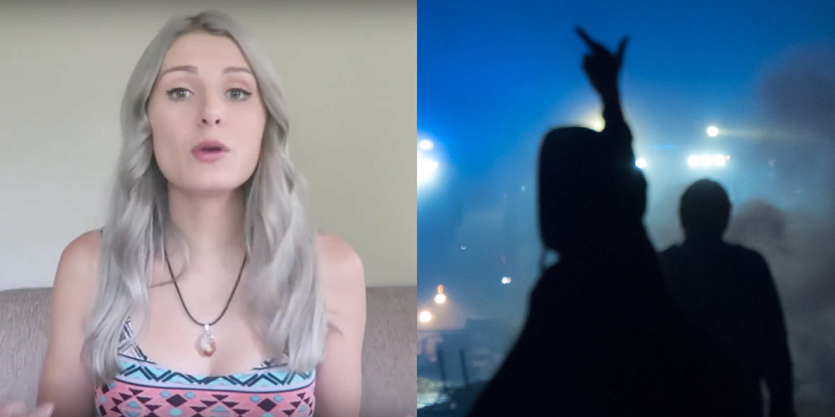 Lauren Souther and Antifa Protesters