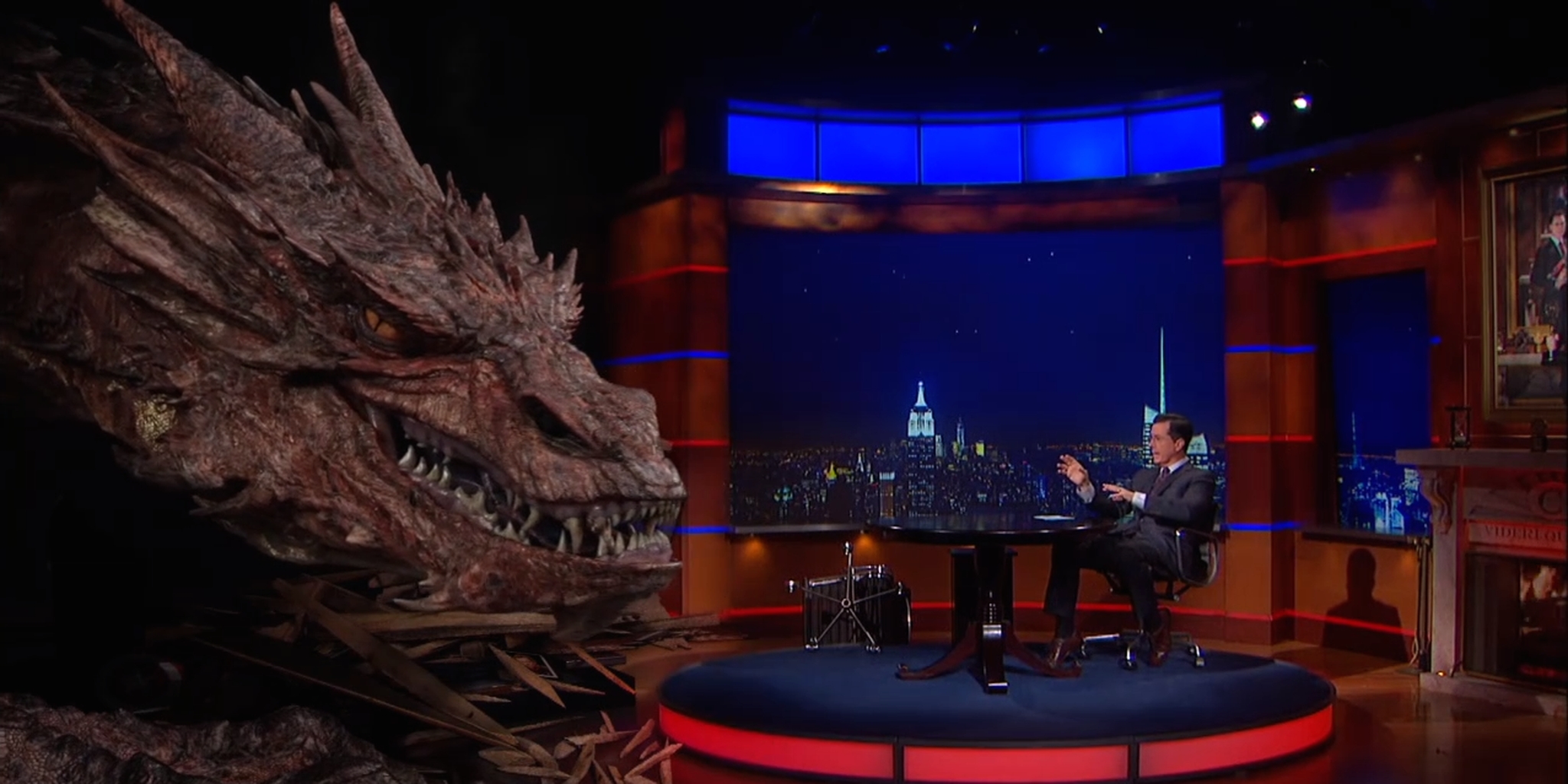 Stephen Colbert interviewed Smaug and it was glorious