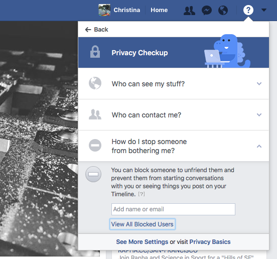 how do you unblock someone on facebook
