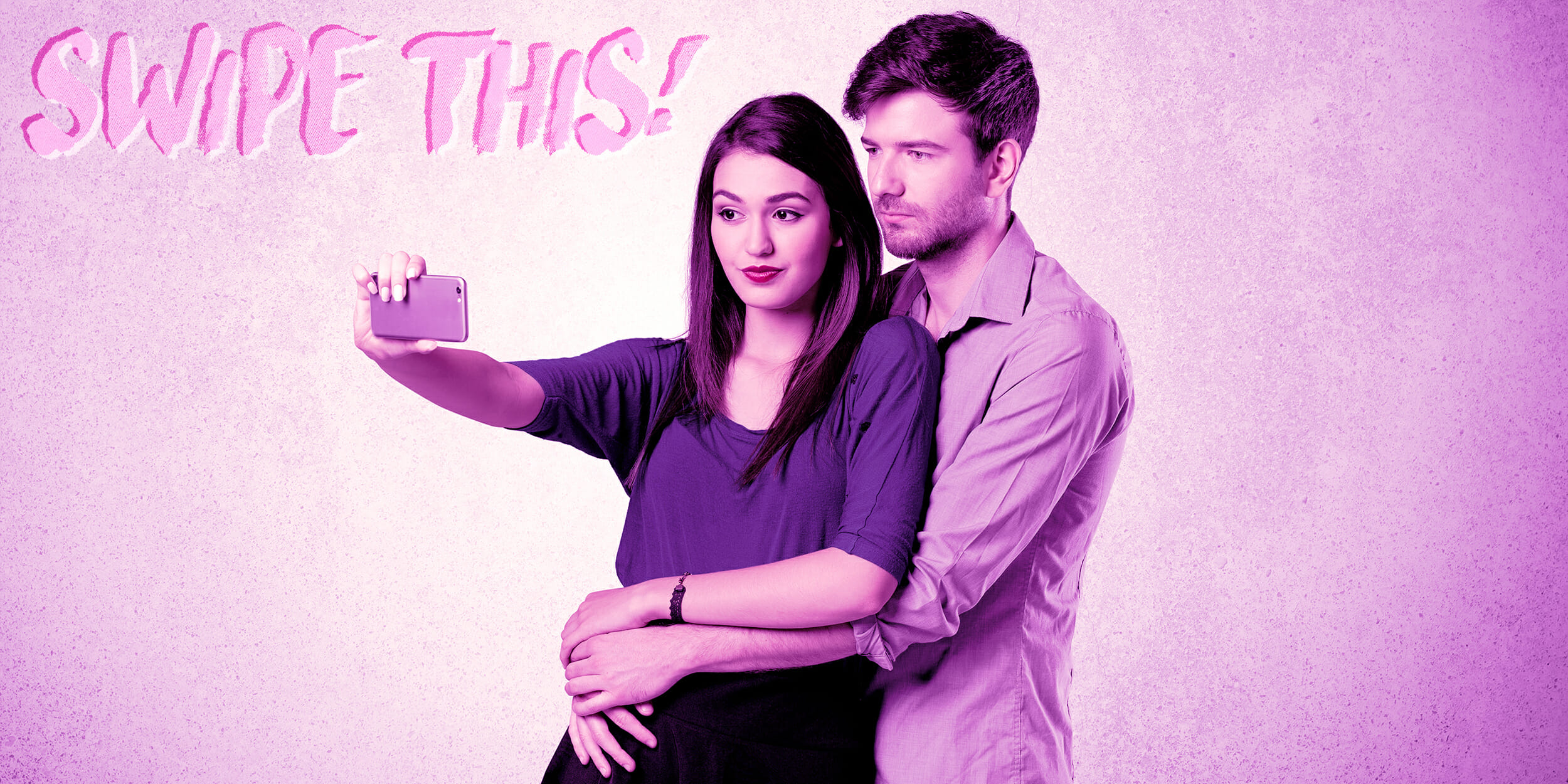 Couple taking selfie