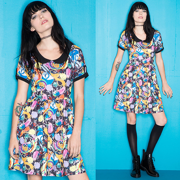 Adventure Time allover print dress