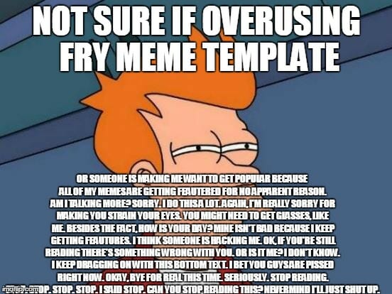 not sure taken too far