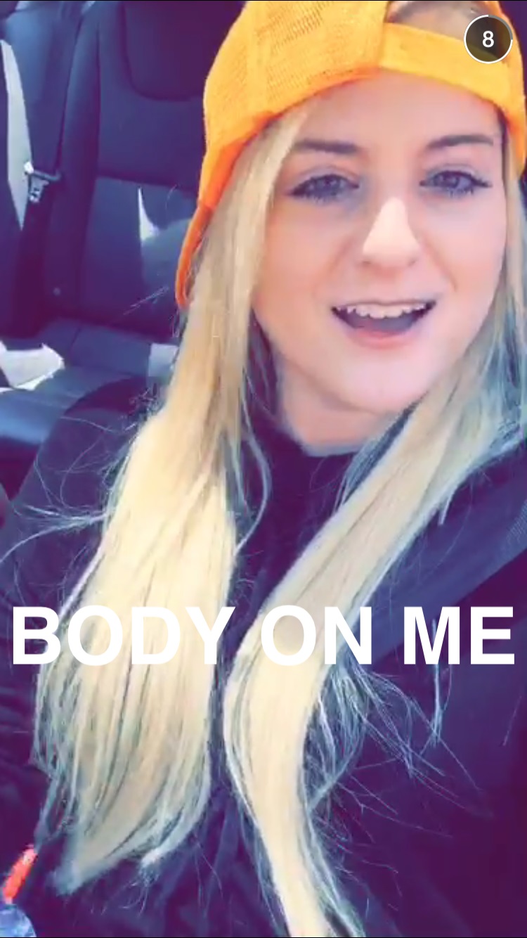 celebrity snapchats: Meghan Trainor