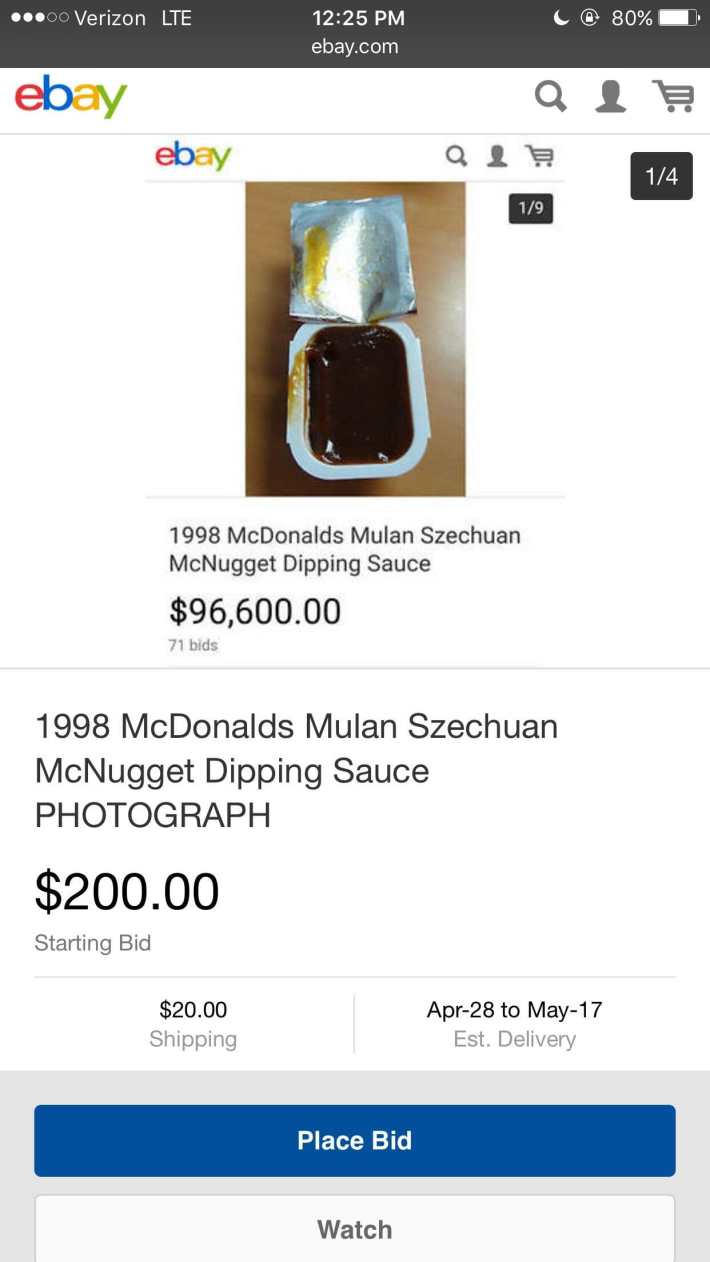 rick and morty meme : szechuan sauce on ebay