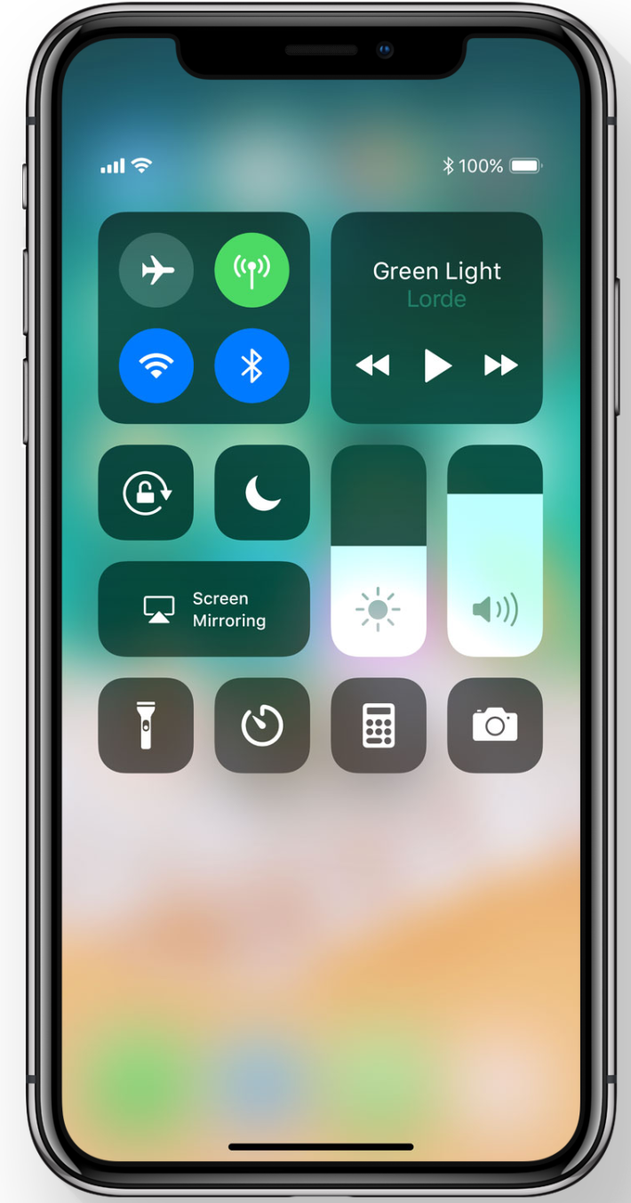 ios 11 control center