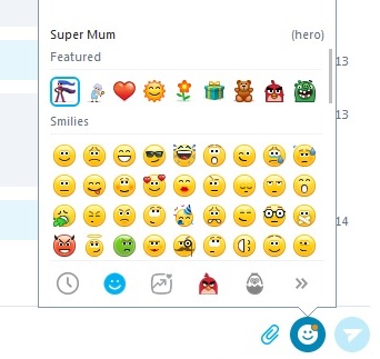 Skype emoticons