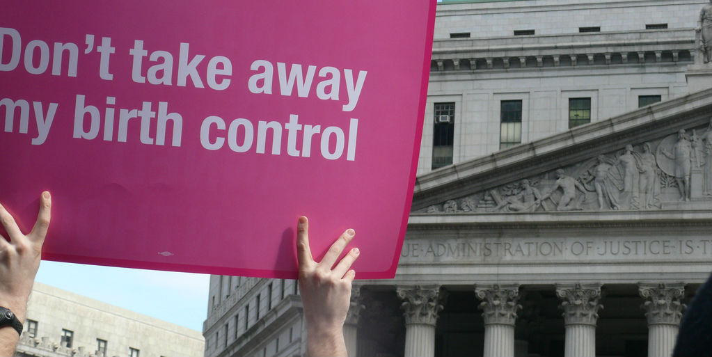Planned Parenthood federal funding: A Planned Parenthood protest sign